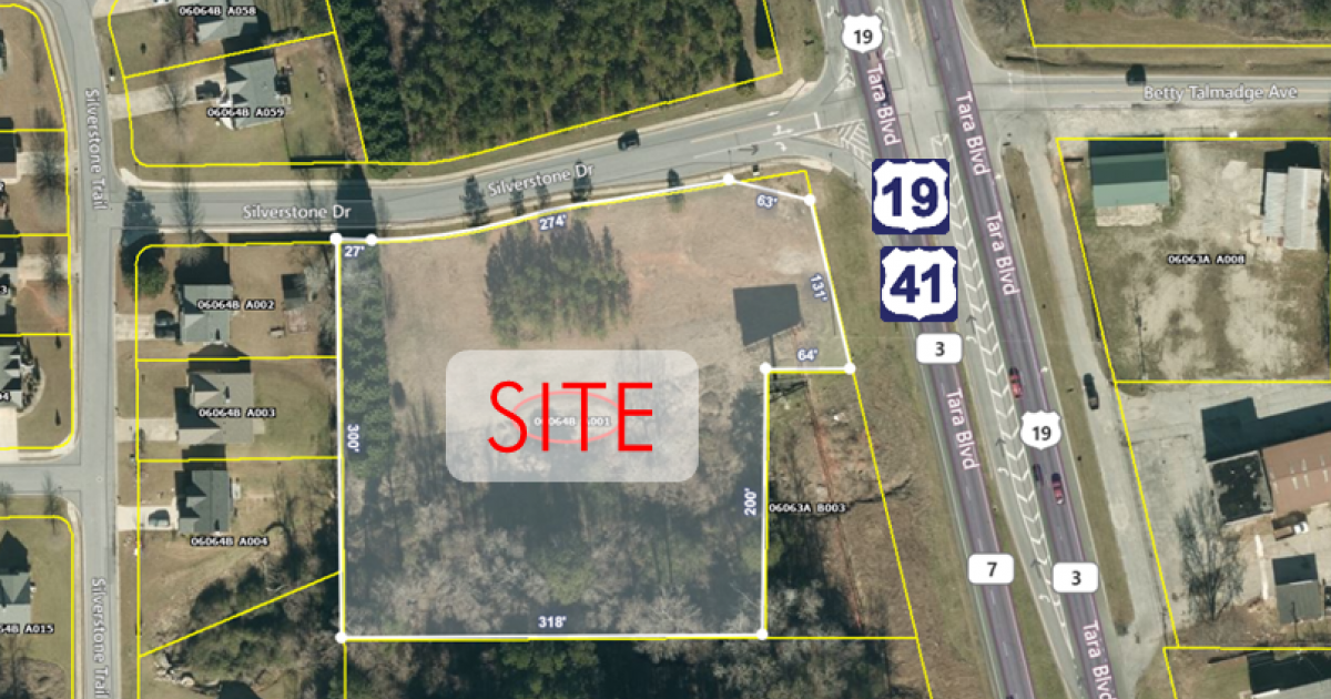 Tara Blvd & Silverstone Dr, Clayton, United States 30238, ,Commercial/Other Land,For Sale,Tara Blvd & Silverstone Dr,1350